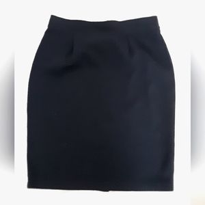 Eileen Fisher Black Pencil Stretch Business Careerware Skirt Size Medium.